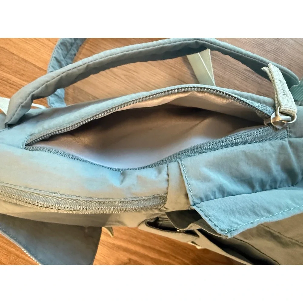 Life is Good x High Sierra Blue Nylon Backpack Sunset Seagull Graphic Travel Bag
